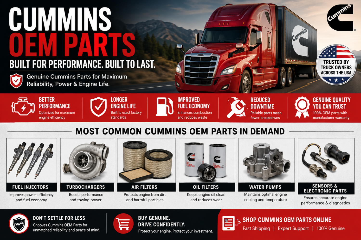 Cummins OEM Parts USA Guide: Buy Genuine Cummins Parts Online With Confidence