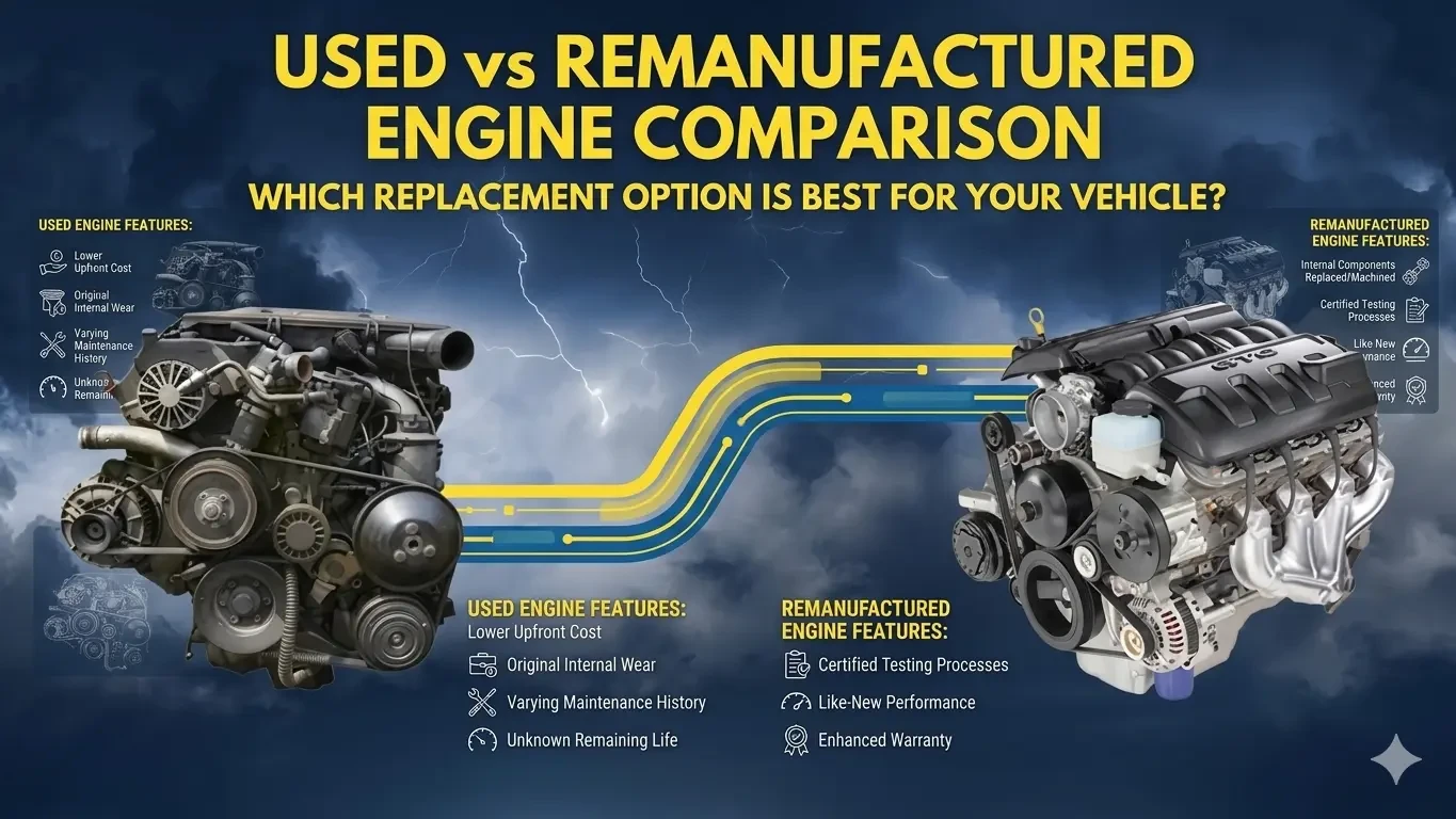 Used vs Remanufactured Engine Comparison: Which One is Right for You?