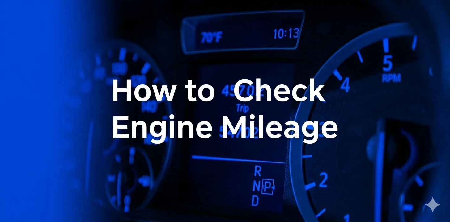 How to Check Engine Mileage: A Complete Guide for Car Owners
