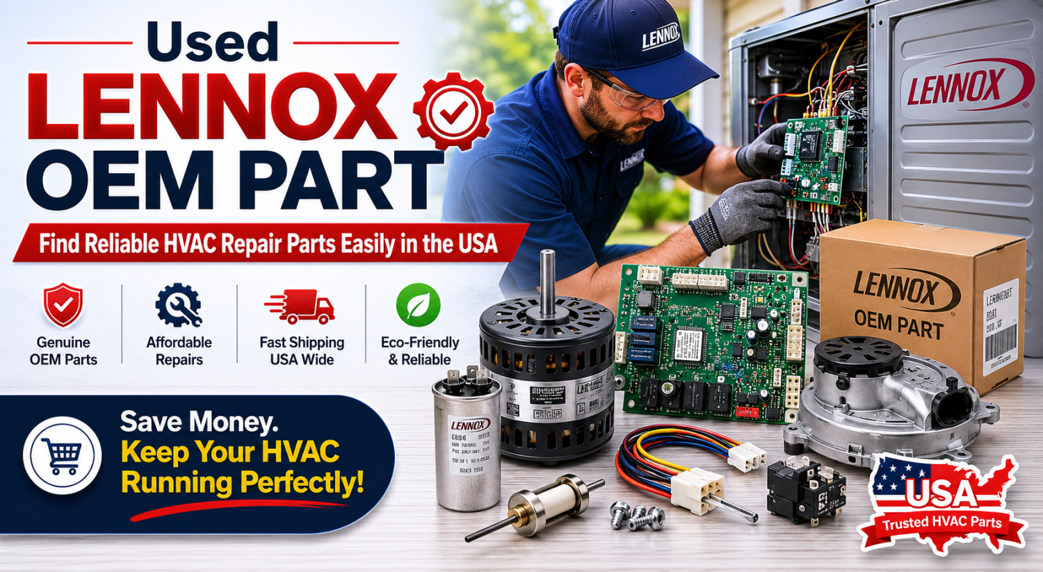 Used Lennox OEM Part: Find Repair Parts Easily with the New Repair Part Finder in the USA